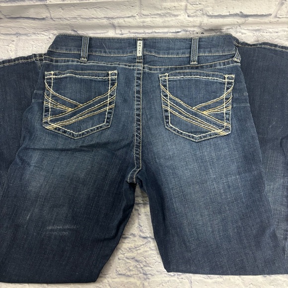 Ariat Denim - Ariat Women's 34R R.E.A.L. Mid Rise Entwined Boot Cut Jeans Western Cowgirl